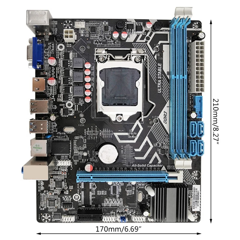 

New B85 M-ATX Motherboard for LGA 1150 i3 i5 i7 E3 DDR3 1333/1600MHz 16GB M.2 SATA3 USB3.0 VGA DVI H DMI Mainboard