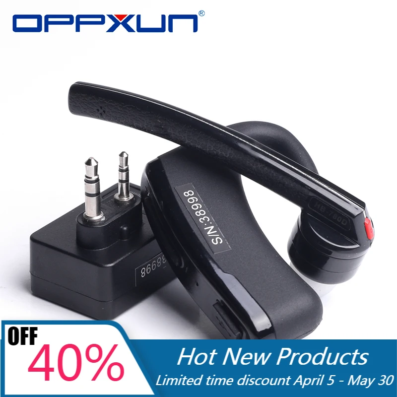 

Walkie Talkie Handsfree Bluetooth PTT Earpiece Wireless Headphone Headset for BaoFeng UV-82 UV-5R 888S Two Way Radio Moto Bike