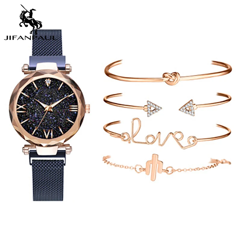 

JEANPAUL new bracelet set wholesale simple fashion watch quartz watch set series trendy ladies watch simple female watch gifts