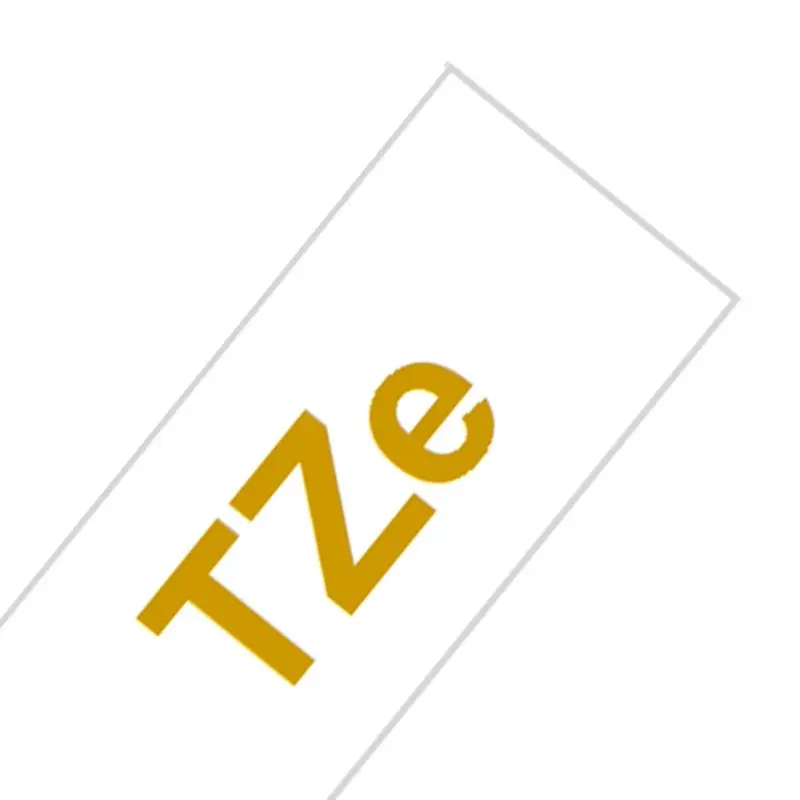 Gold on White Unistar TZe221 совместимый Brother P-touch лента 9 мм* 8 м черный желтый комбинированный набор ламинированных принтеров для изготовления этикеток TZe221 TZ621 - Цвет: Gold on White