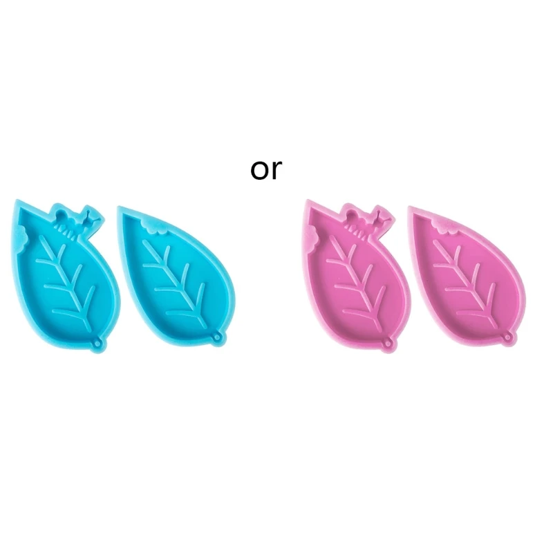 

Ant Leaf Earrings Epoxy Resin Mold DIY Keychain Necklace Pendant Silicone Mould