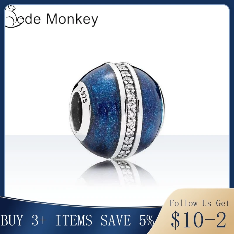 CodeMonkey 100% реальные 925 пробы серебро сердце любовь подвески в виде Луны звезды