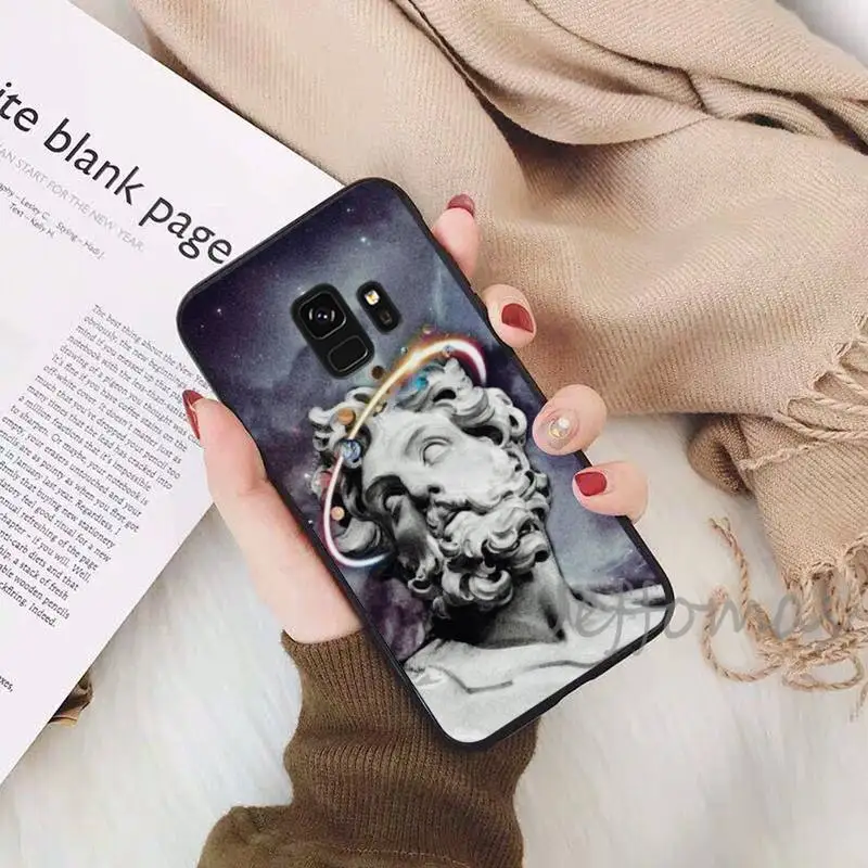 

Renaissance art Mona Lisa statue Phone Cases For Samsung S6 S7 edge S8 S9 S10 e plus A10 A50 A70 note8 J7 2017