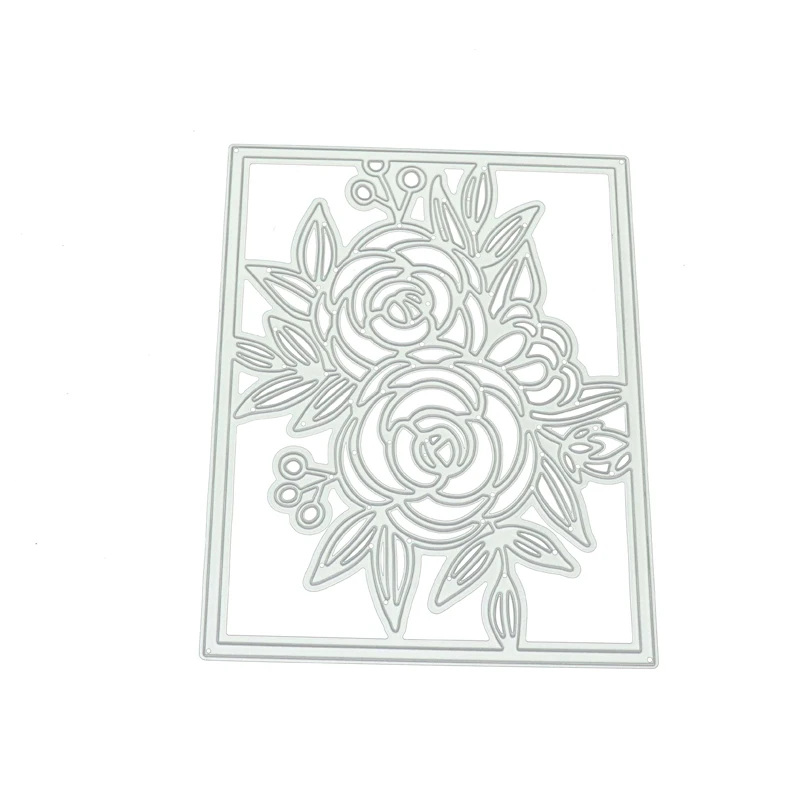 

JC Rectangle Flowers Metal Cutting Dies for Scrapbooking Craft Mold Cut Die Stencil Handmade Tool Paper Card Make Template Model