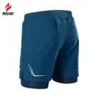 Шорты мужские 2 в 1 ARSUXEO, компрессионные, светоотражающие, быстросохнущие, для бега, тренажерного зала, фитнеса, марафона, спортивные, с карманом на молнии