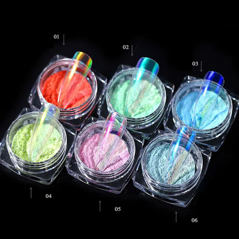 Магический палец лак для ногтей порошок Блестящий Блеск Дизайн красивые