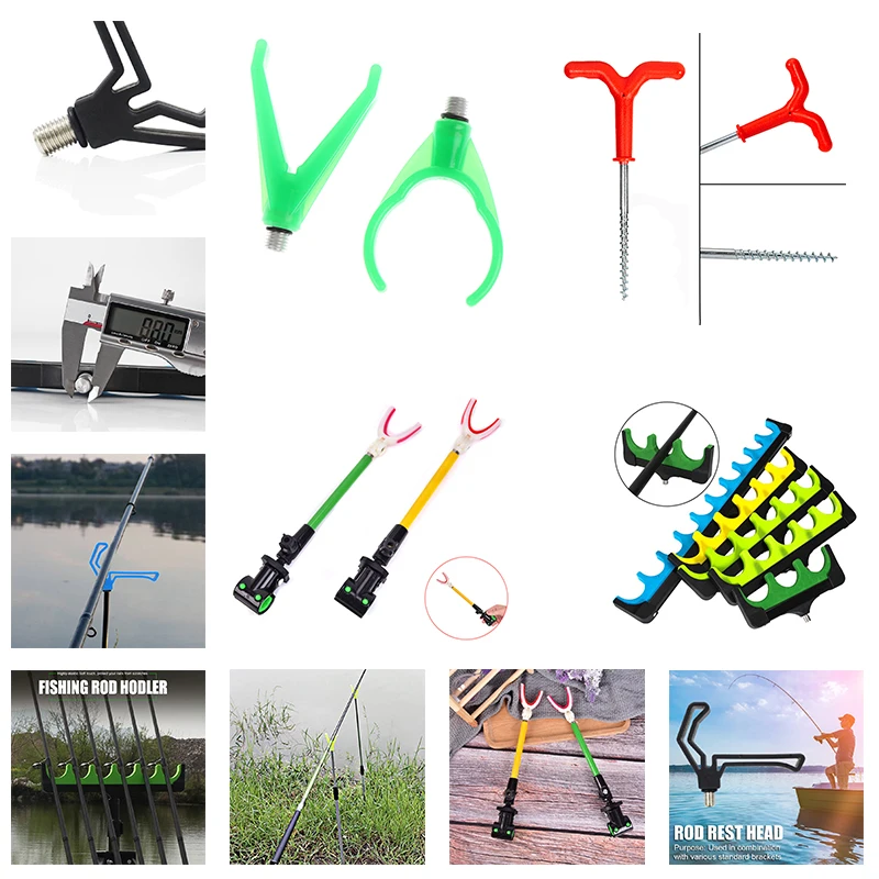 

Lightweight Fishing Rod Holder Adjustable Telescoping Feeder Pod Stand Holder Fishing Pole Tackle Carp Fishing Accessories Pesca