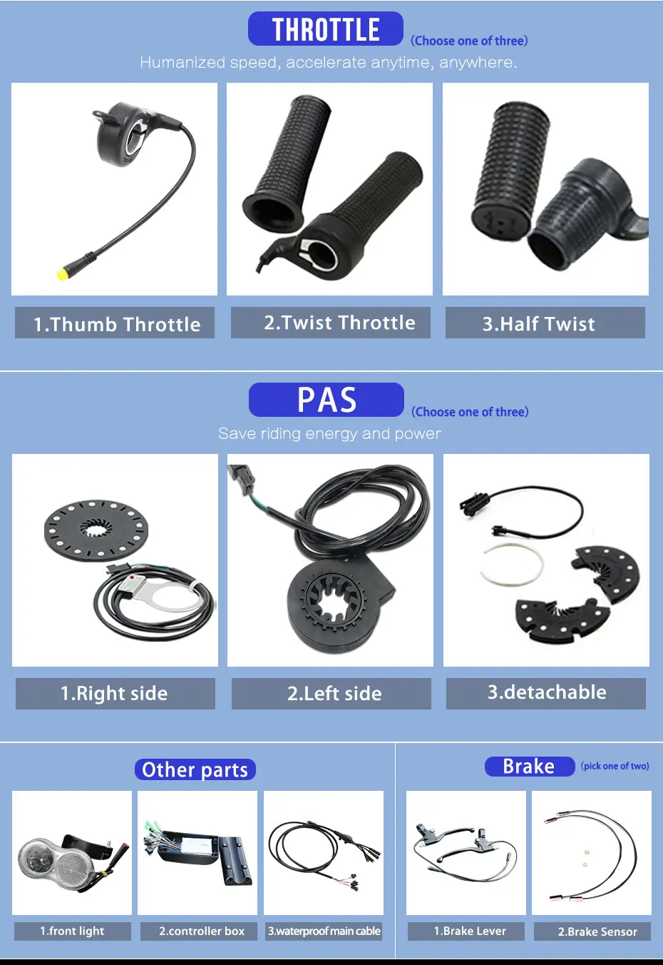 Kaufen Elektrische Bike Kit Mit Lithium-batterie & Optional Drossel 20