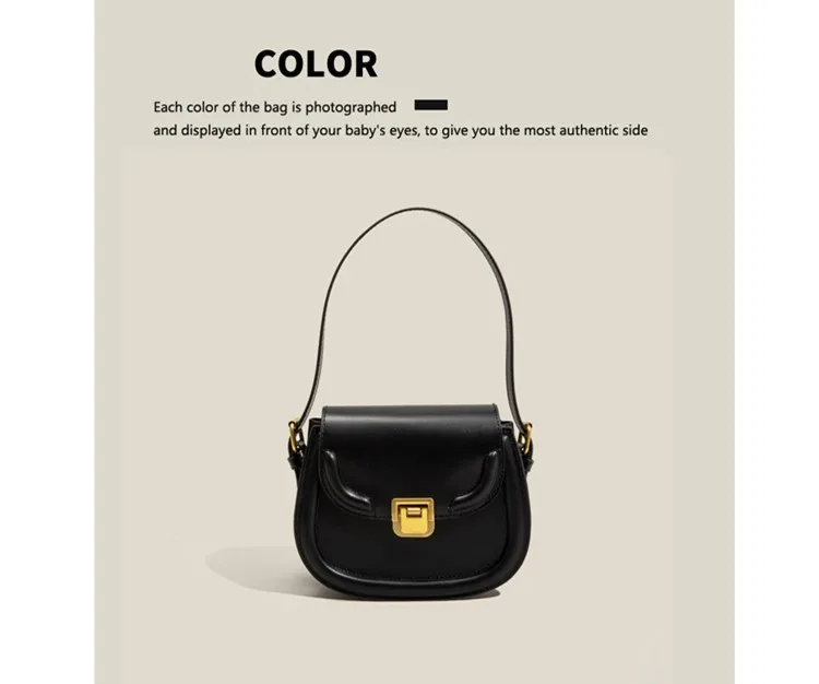 Maxdutti Ins Blogger Women's Bag Fashion Bags Messenger Saddle Bag Armpit Bag French Minority High-Grade Shoulder Bags Women's