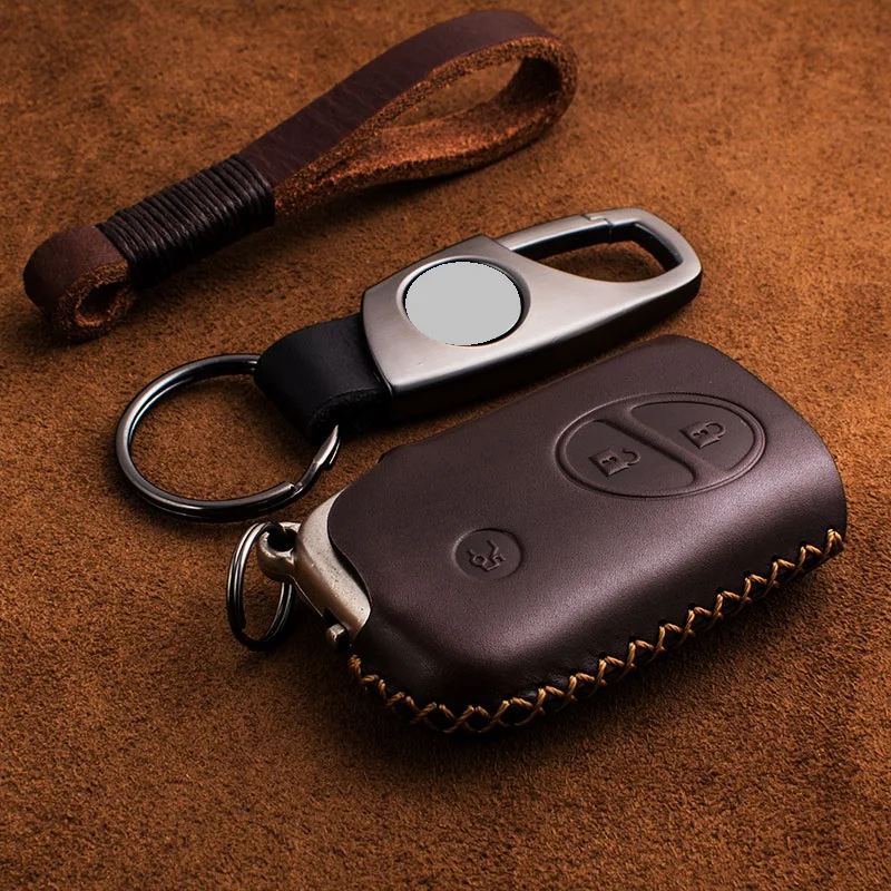 

Genuine Leather Key Case Key Cover Protect Bag for Lexus CT200H GX400 GX460 IS250 IS300C RX270 ES240 ES350 LS460 GS300 450h 460h