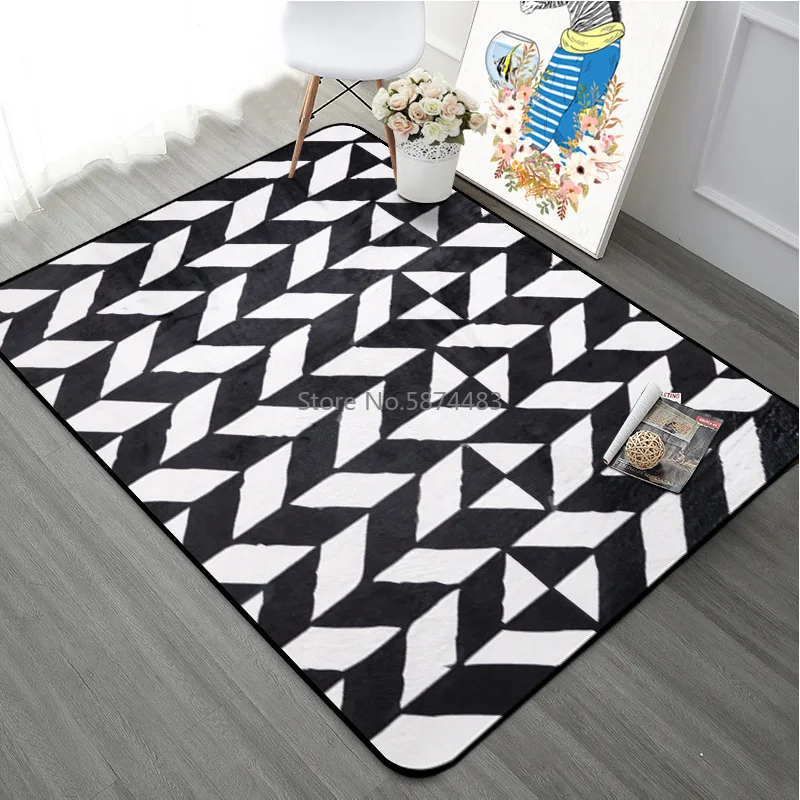 

Simple Nordic Geometric Arrow Rug, Living Room Coffee Table, Bedroom Room Full of Bedside Blanket Rectangle