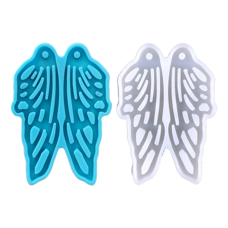

2022 New Angel Wings Earrings Epoxy Resin Mold Eardrop Danglers Silicone Mould DIY Crafts Jewelry Pendants Casting Tool