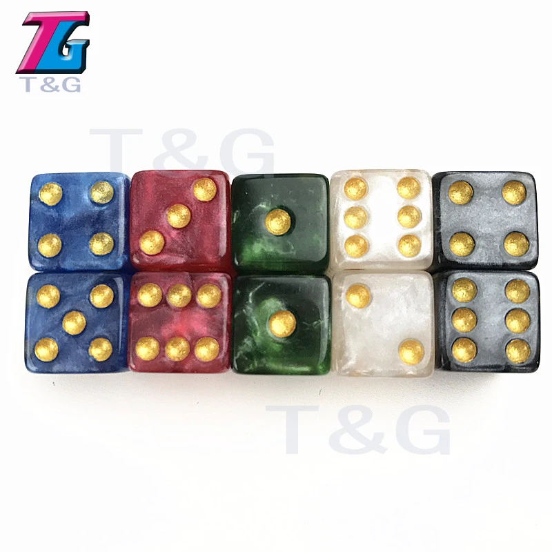Высококачественные игральные кости с перламутровым эффектом 10 шт./лот 12 мм и