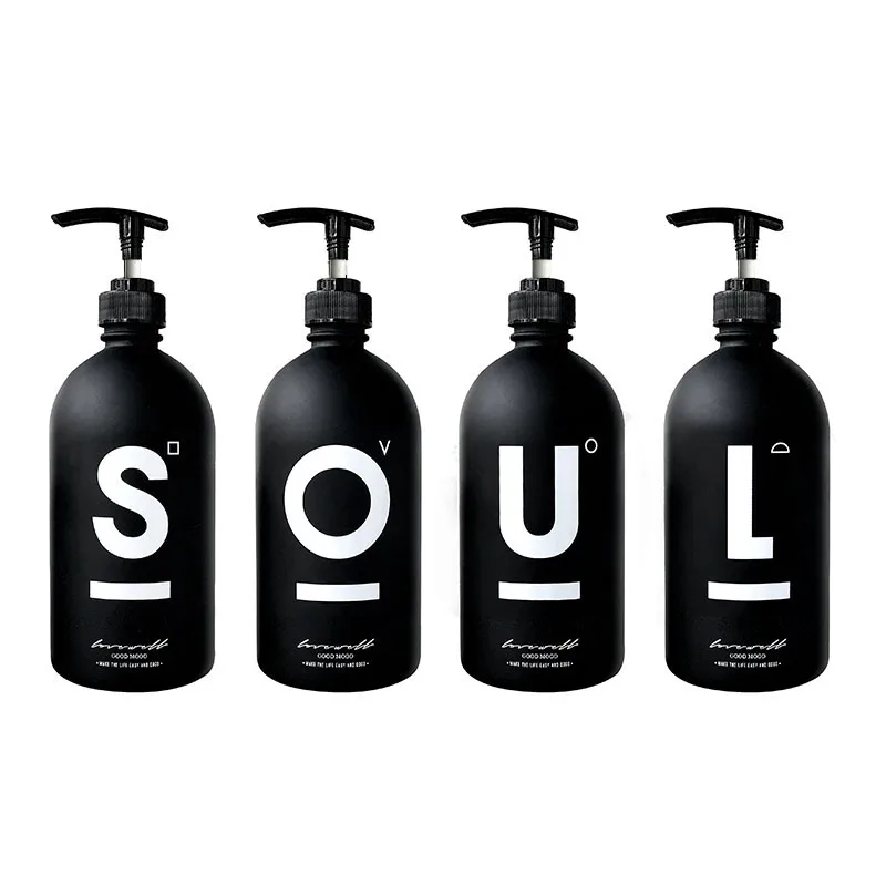 glass shampoo bottle soap dispenser shower travel empty bottle with dispensador for shampoo pump dispenser bathroom accessories free global shipping