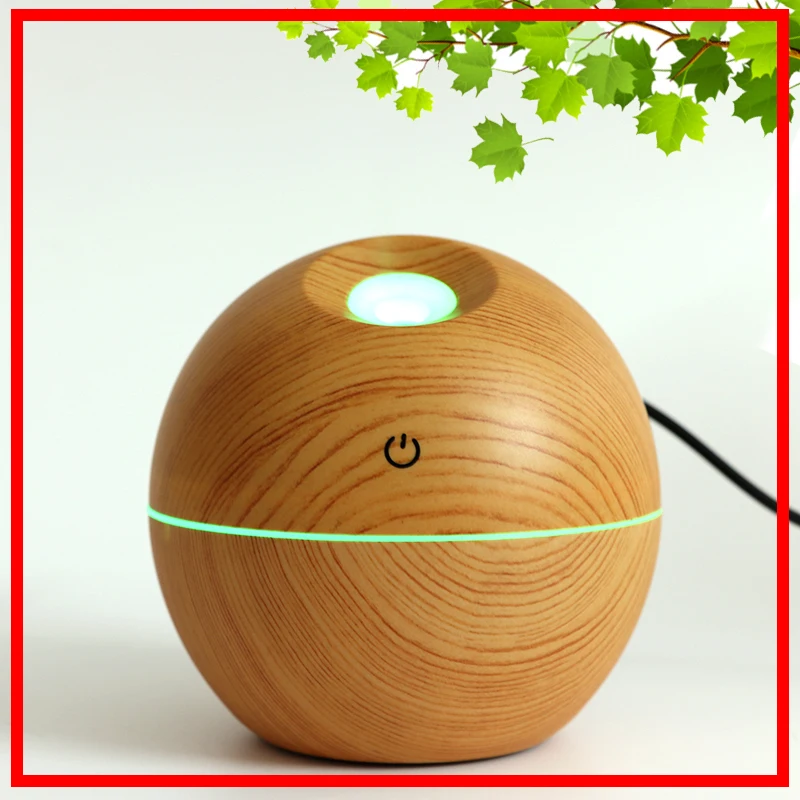 130 мл мини деревянный Электрический увлажнитель воздуха ультразвуковой диффузор
