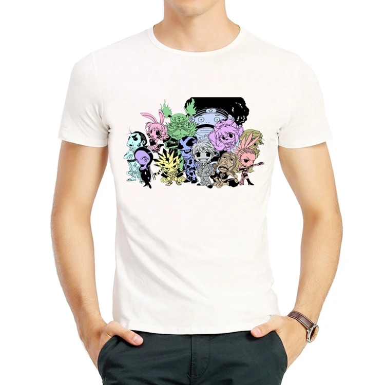 Футболка HUNTER X Cosplay с принтом Гон Фриксс, Киллуа Золдик и Курапика, короткие рукава, летняя.