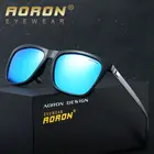 Солнцезащитные очки AORON Мужские квадратные, классические поляризационные зеркальные солнечные очки с алюминиевыми дужками, UV400, ретро