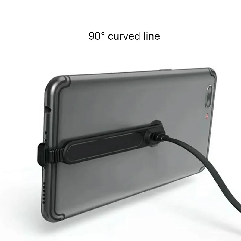 Micro B type C ручной Тур игровой кабель для зарядки данных USB изгиб iPhone samsung Note 9 S9 S8 huawei
