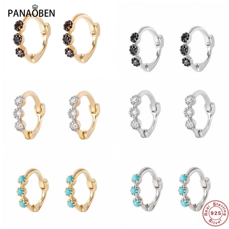 

Женские серьги-кольца из серебра 925 пробы с фианитом