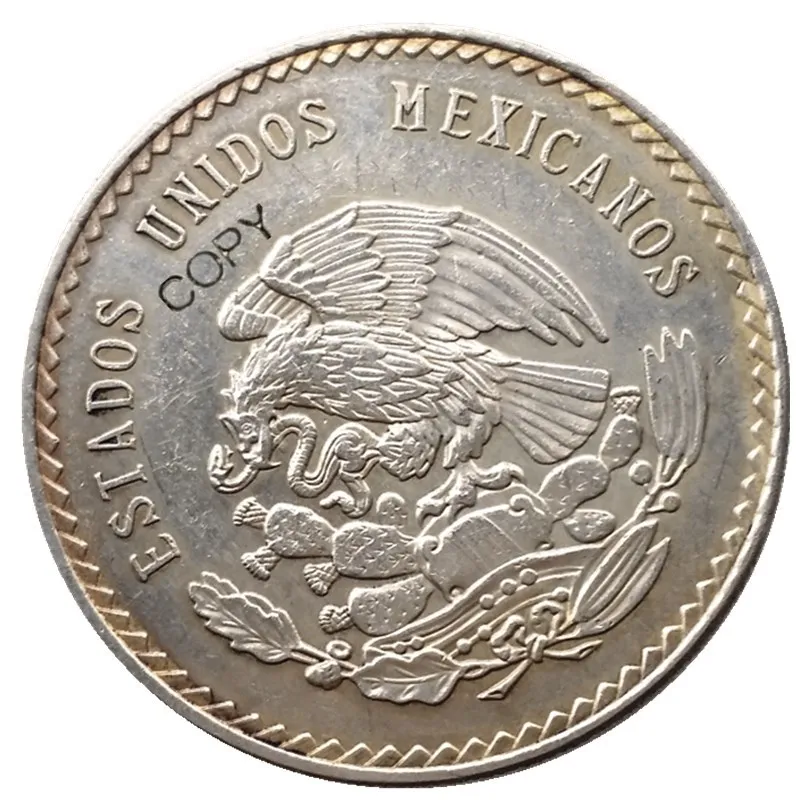 1947 Мексика 5 песо посеребренные зарубежные копии монет
