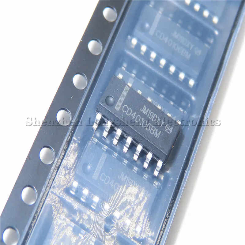 10 шт./лот CD40106 CD40106BM CD40106BCM SOP-14 SMD 6 Schmitt Trigger New в наличии | Электронные компоненты и
