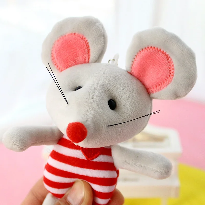17 см 2020 год крысы талисман Милая полосатая одежда Кукла мышка Мягкие плюшевые