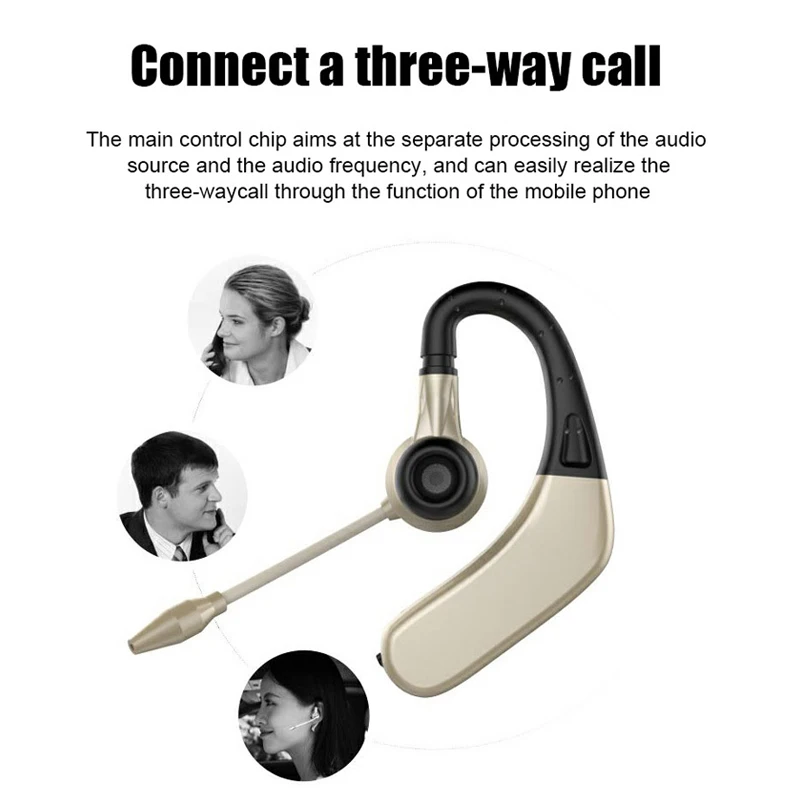 englai m8 replaceable battery super long standby wireless car bluetooth headset 5 0 sport hanging ear business headset free global shipping