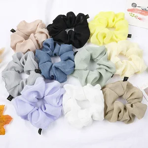 women fashion solid Hair Scrunchies Women Headdress Ponytail Holder Hair Ropes Elastic Hair Bands girls Hair Accessoires