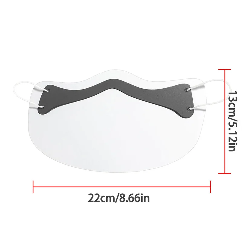 Transparent Face Masque Skin Care Adult Unisex Combine Plastic Clear Half Protection Anti-Splash Mask Shield | Дом и сад