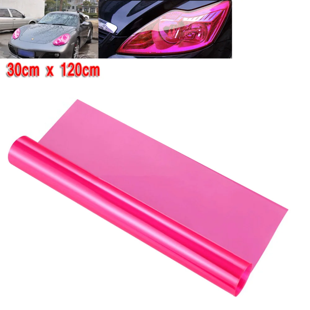 

30 120CM Self Adhesive Headlights Tail Lights Fog Lights Tint Vinyl Film )
