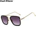 Мужские Винтажные Солнцезащитные очки в стиле стимпанк, брендовые дизайнерские очки Тони Старка, Железный человек, ветрозащитные солнцезащитные очки в стиле стимпанк, UV400