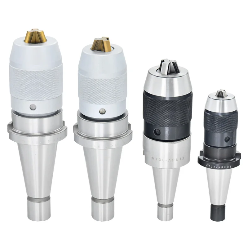 1pcs BT30 BT40 NT30 NT40 CNC taper tool holder APU08 APU13 APU16 self-tightening drill chuck | Инструменты
