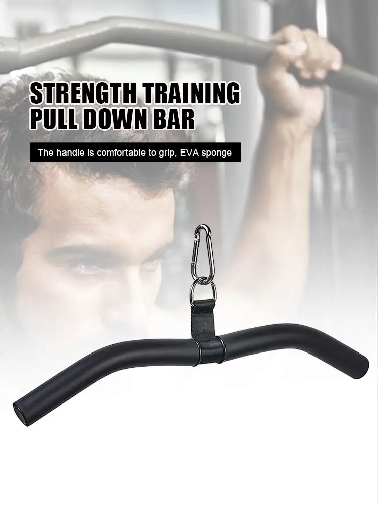 

Multifunctional Pull Down Bar For Cable Machine Strength Train Strength Training Equipment Accessories Exercise Back Muscles