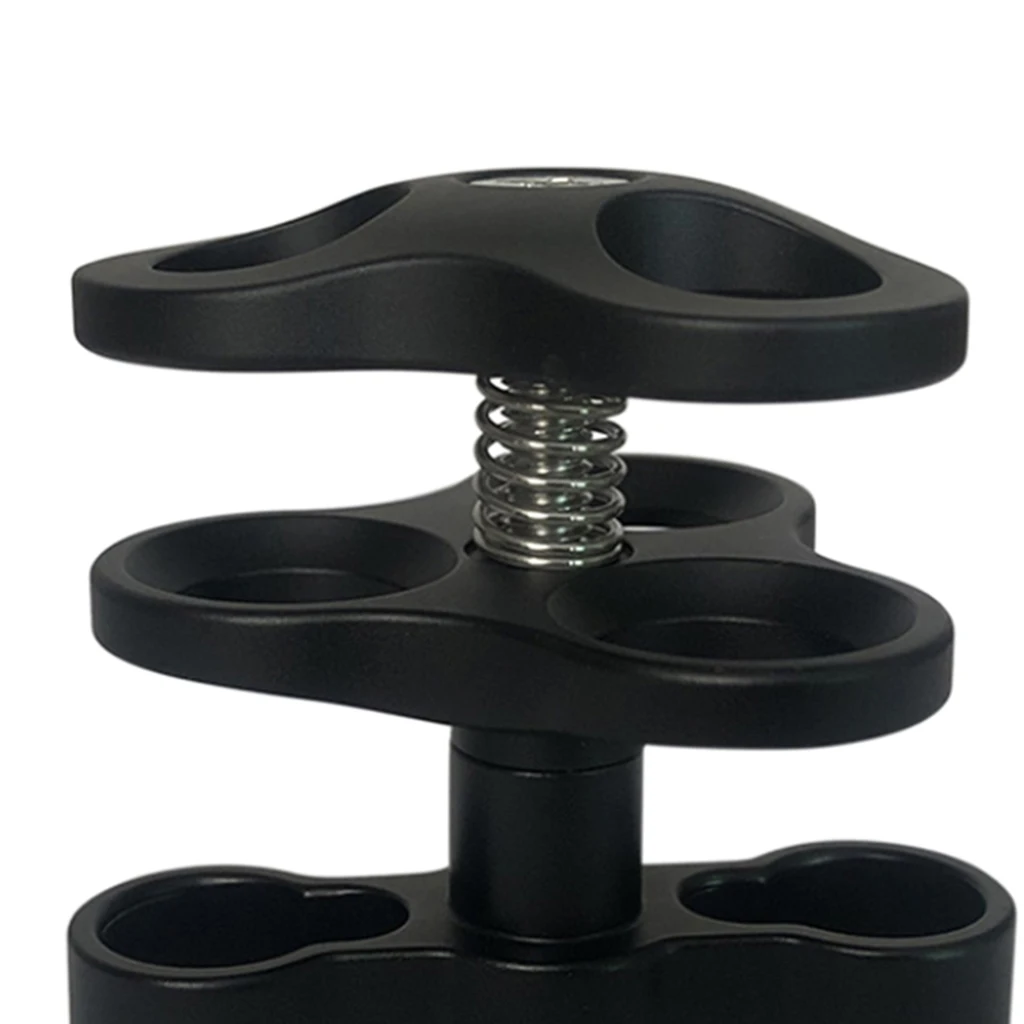 

Diving Lights Clamp Underwater Ball Clamp 3 Holes Easy Releasing for Gopro