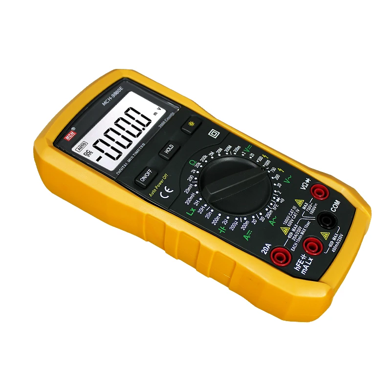

MCH 9880 Series Handheld LCD Digital Multimeter AC/DC Voltage Amp Current Resistance Tester Backlight Meter
