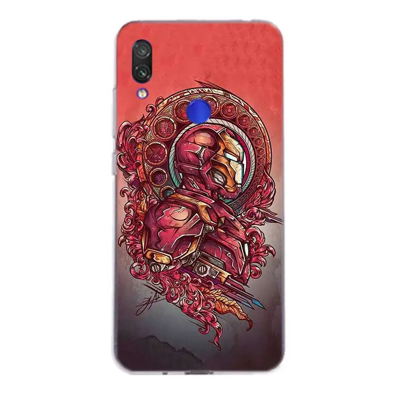 С героями комиксов Марвел Angry Железный человек герои чехол для Xiaomi Redmi Note 7 6 Pro 5 4 4X