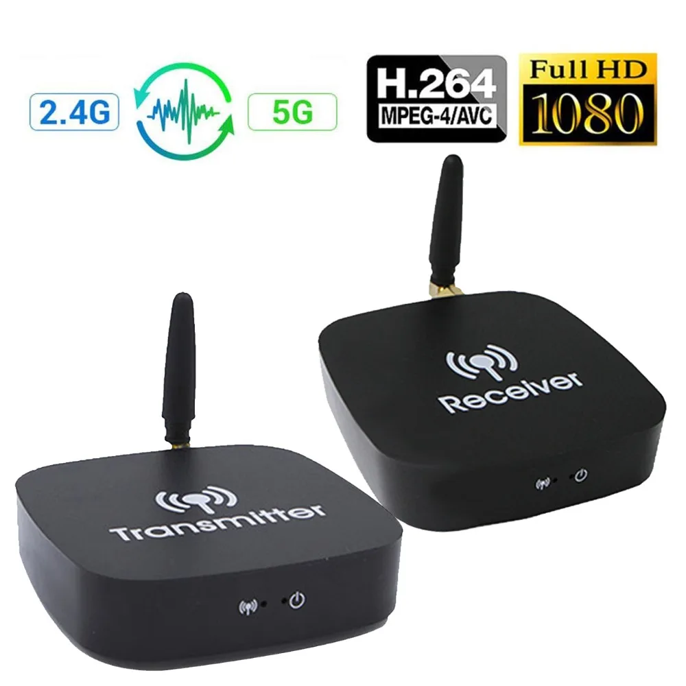 Аудио Видео 5 ГГц беспроводной 1080P HDMI удлинитель 10 м wifi передатчик и приемник для Blu-Ray плеер DVD плеер ПК ноутбук HDTV