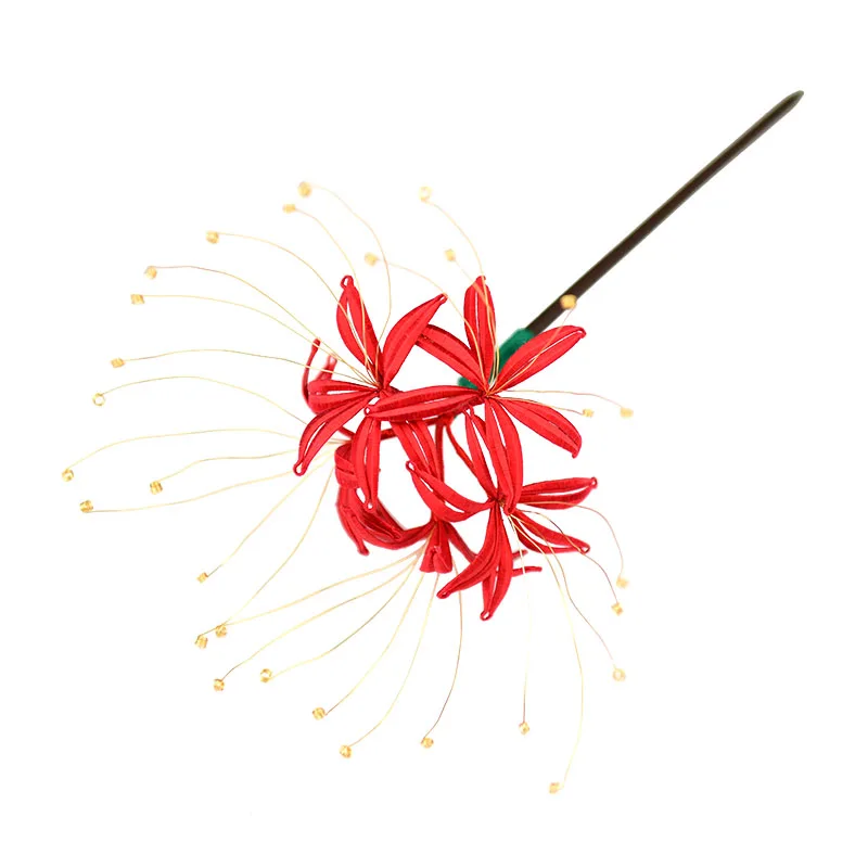 Шпилька для волос Higanbana с цветочной обмоткой набор сделай сам аксессуар