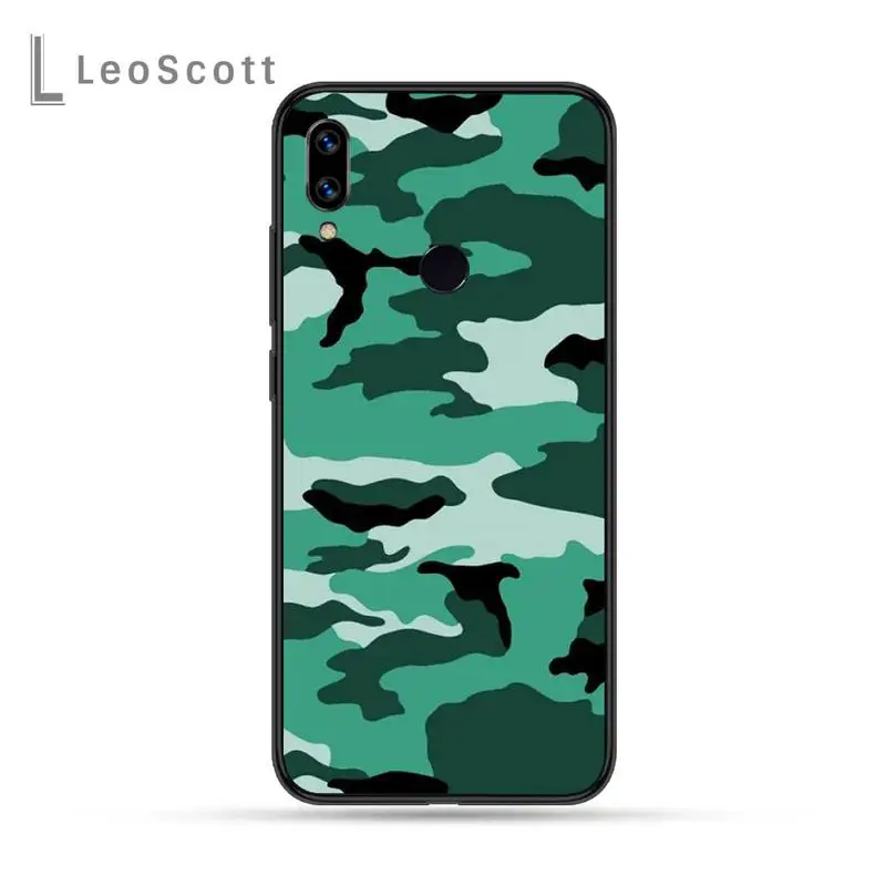 

Camouflage Pattern Camo military Army Phone Case For Xiaomi Redmi Note 4 4x 5 6 7 8 pro S2 PLUS 6A PRO
