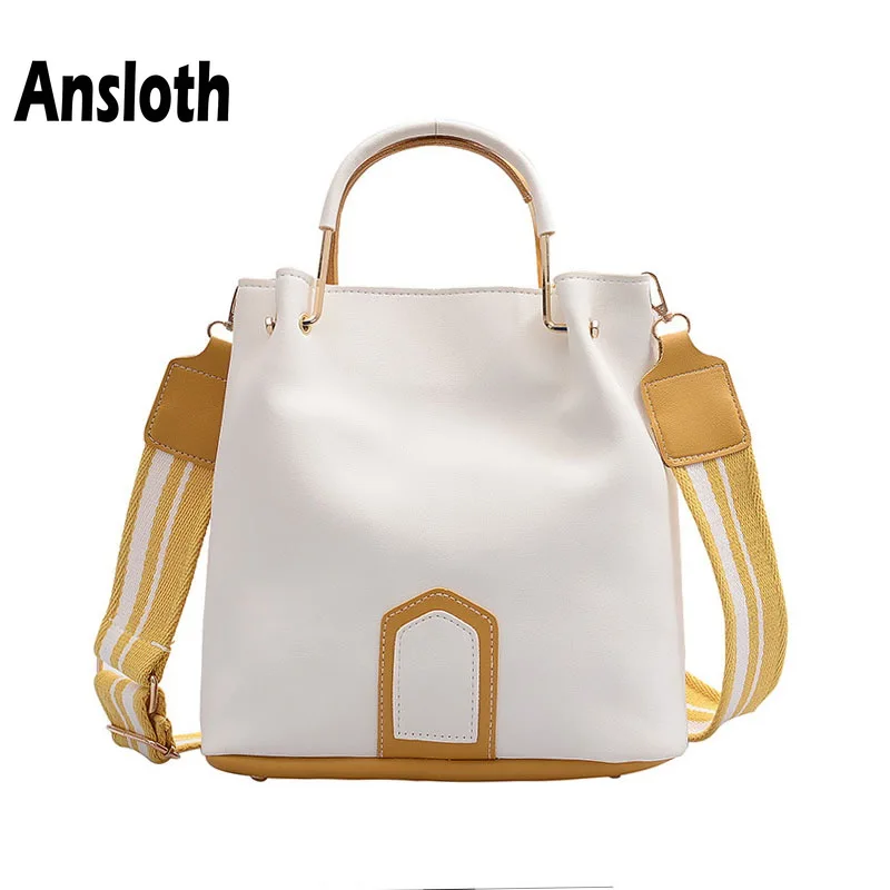 

Сумка-мешок Ansloth HPS772 женская из экокожи, саквояж на плечо с широким ремешком, вместительная сумочка-тоут через плечо