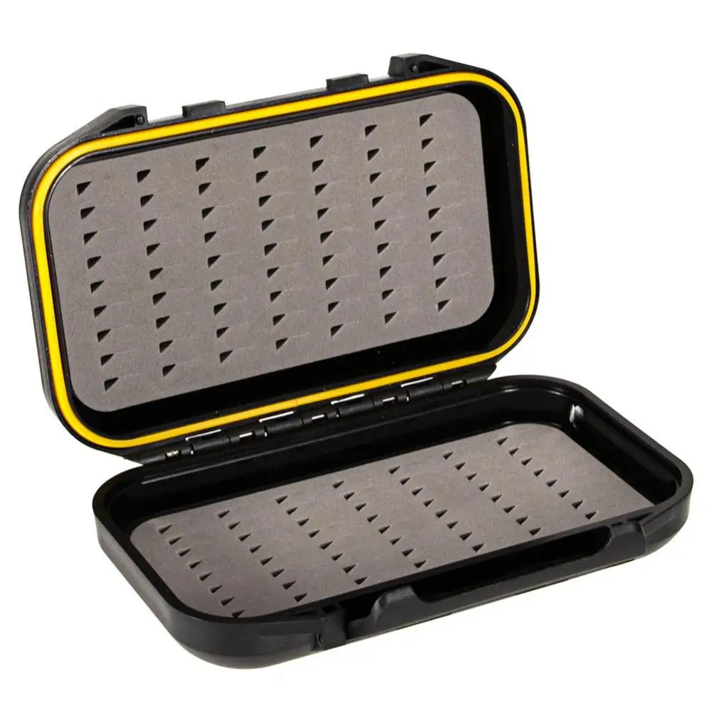 

Fishing Baits Case Portable Waterproof Fly Fishing Lure Bait Trout Flies Plastic Storage Box Case Fishing Tools