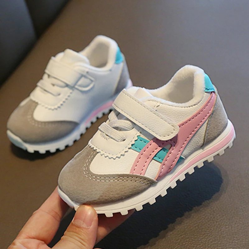 

2021 Baby Children Sports Shoes Boys Girl Comfortable Leisure Baby Toddler Non-slip Shock Absorption Kids Sneaker Soft Soles