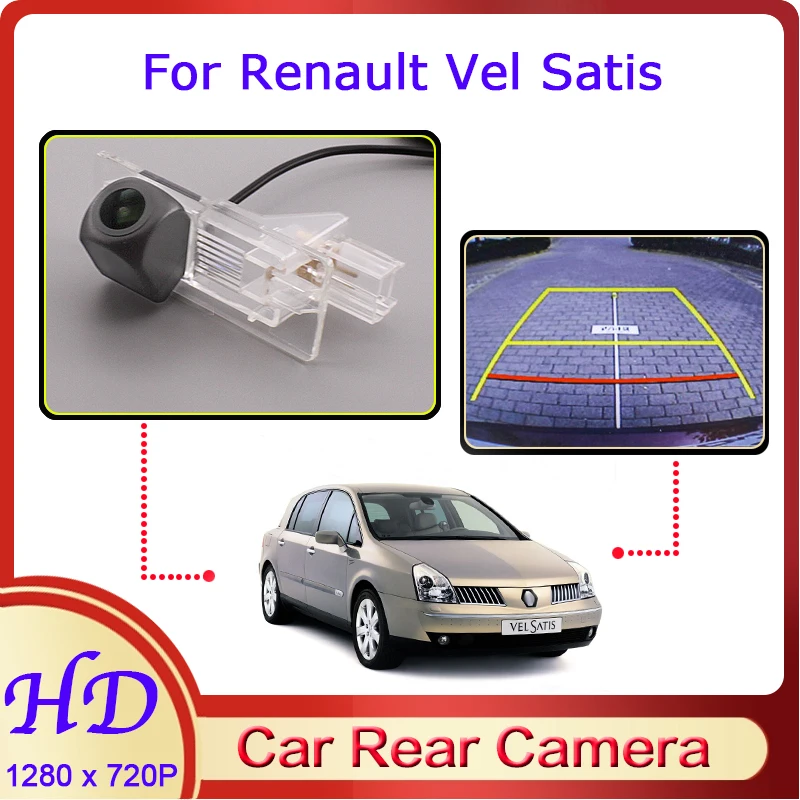 

Автомобильная камера заднего вида «рыбий глаз» для Renault Vel Satis 2002 ~ 2009, HD предназначенная для ночного видения камера заднего вида 720P