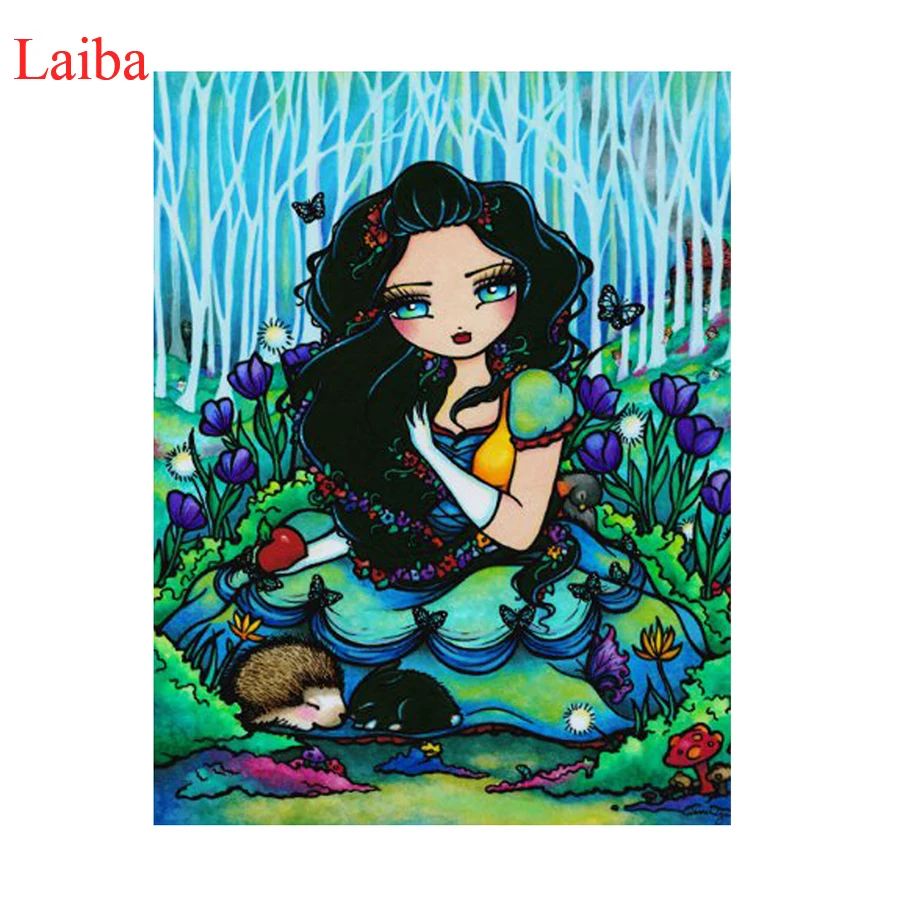 

Алмазная мозаика 5D «сделай сам», картина с изображением эльфа, цветка, феи, бабочки, вышивка крестиком, квадратная, круглая, украшение для до...