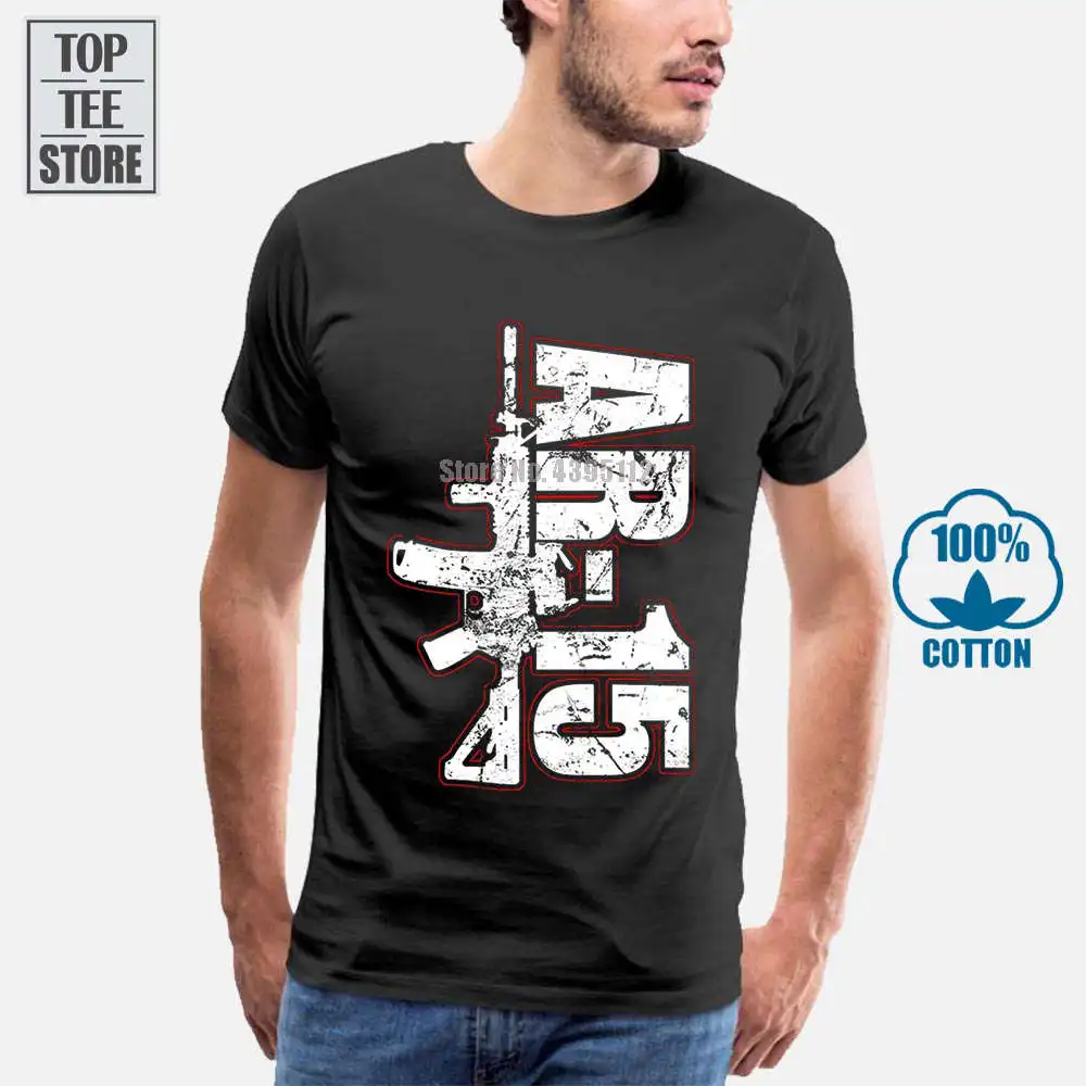 Летняя Стильная мужская футболка в стиле хип хоп топ Cpt Мужская тактическая Ar 15 Mil