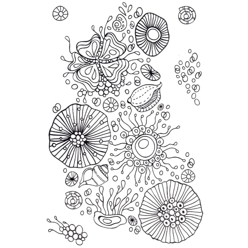 Прозрачный альбом для штампов DIY карт фото учетной записи морской организм