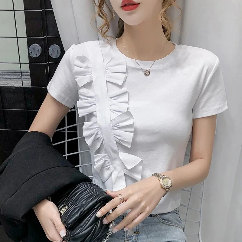 

Fashion Logo pink Printing T Shirts Women's Short Sleeve Fashion 100% cotton Female T-Shirts