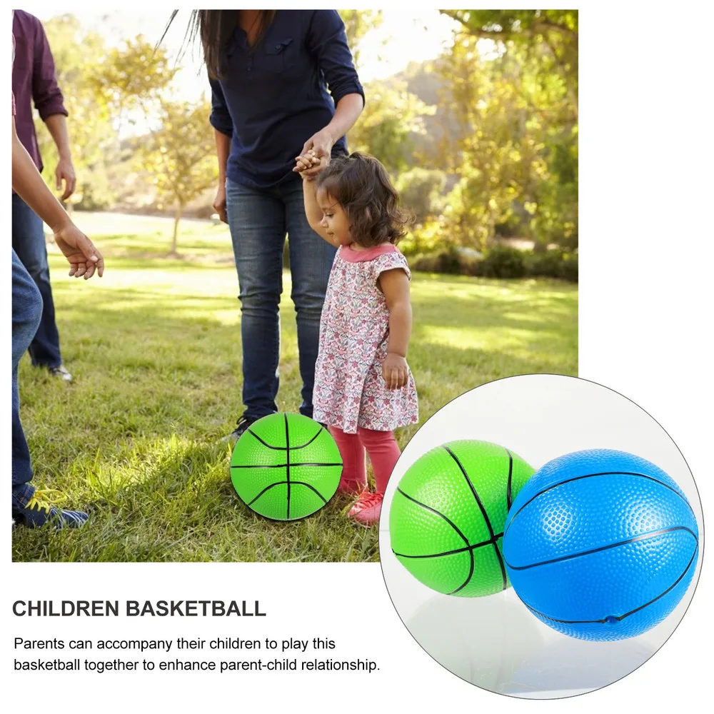 

2 Pcs Children Basketballs Creative Kids Colorful Basketballs Balls Toys