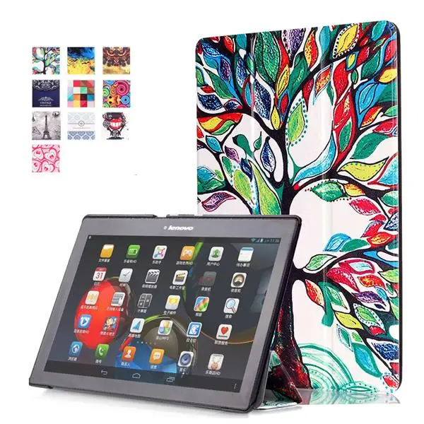 Крышка чехол для lenovo Tab 2 A10-70F A10-70L A10-30 X30F 10,1& TAB 3 10 рабочих дней(TB3-X70F) Искусственная кожа чехол+ Защитная пленка на экран+ стилус - Цвет: LV TAB2 A10 SY HLS