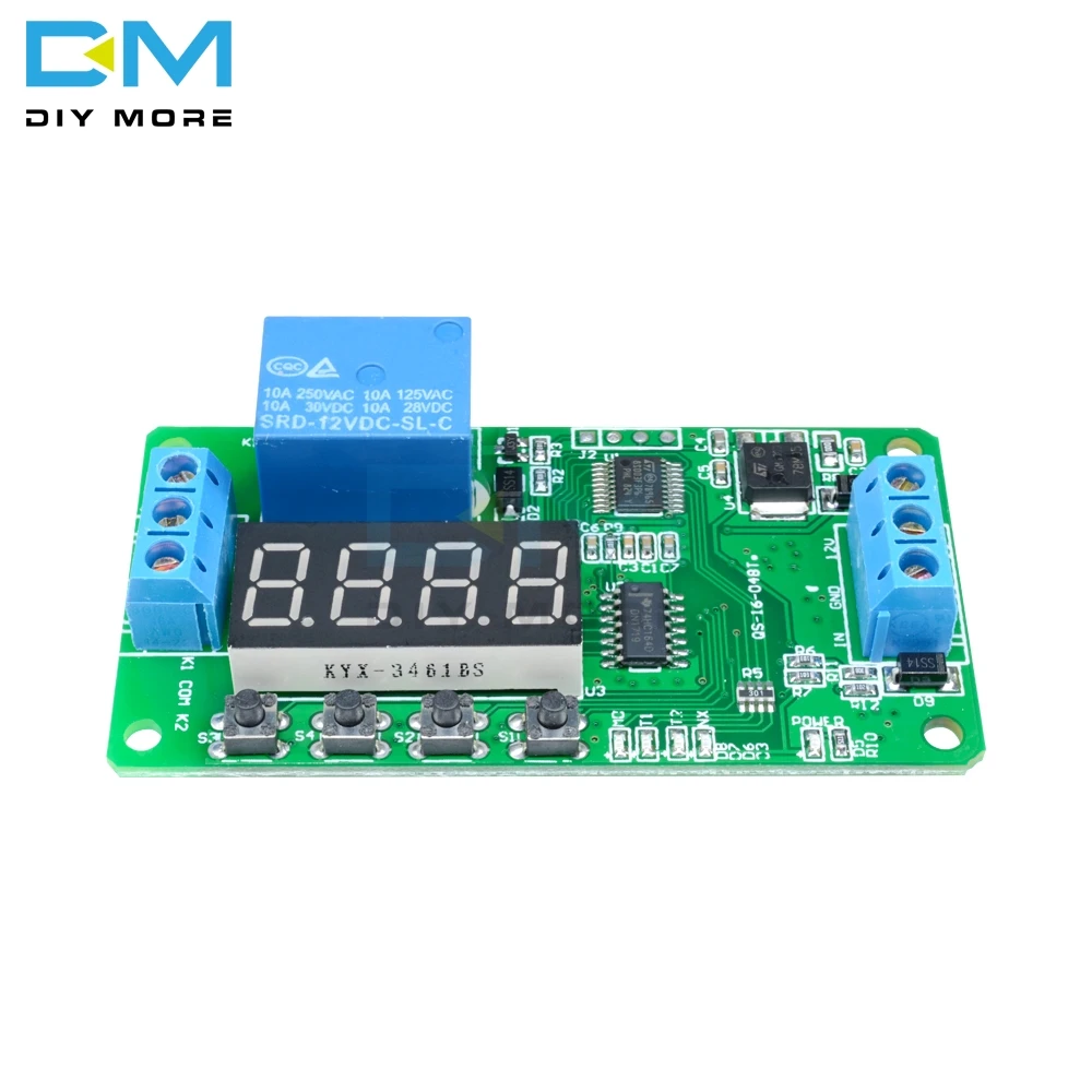 Автоматическое реле времени с задержкой 12 в пост. Тока 1 канал плата